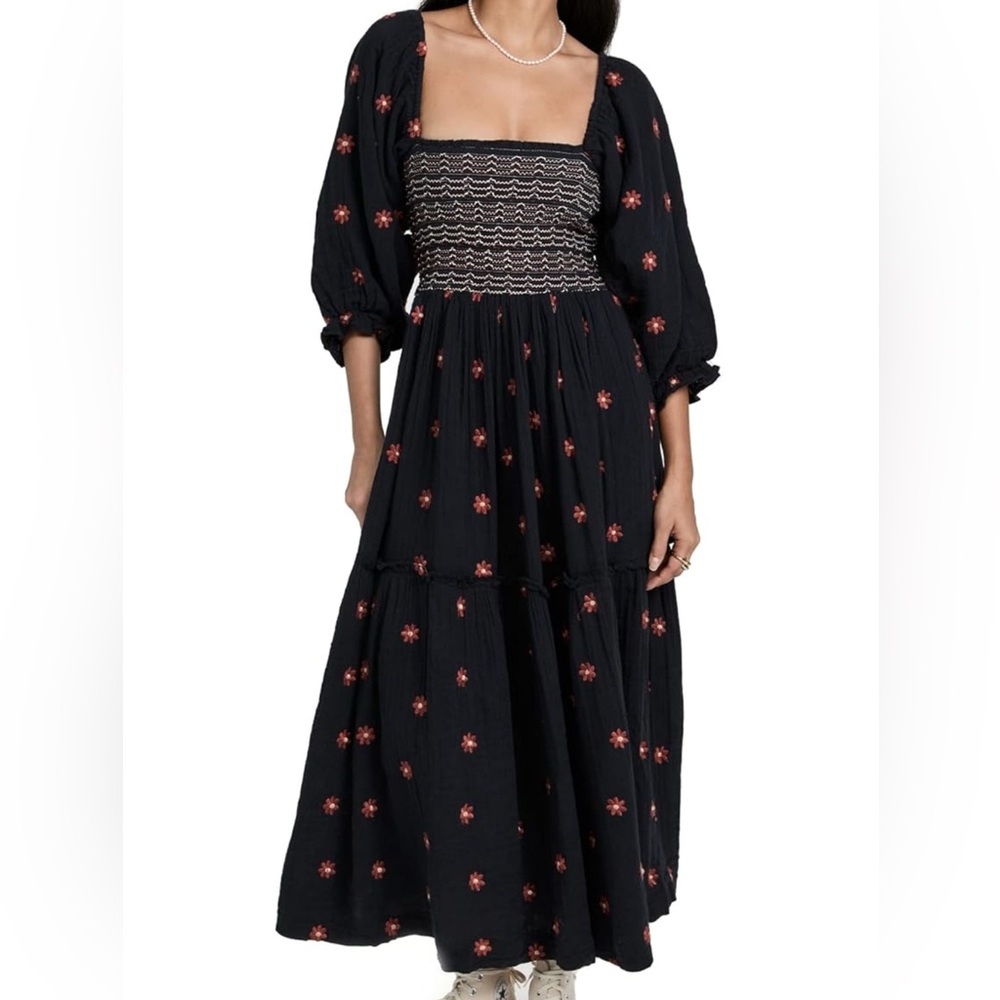 Free People Black Dahlia Dress